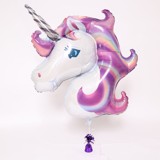 Purple Unicorn Balloon, 33in
